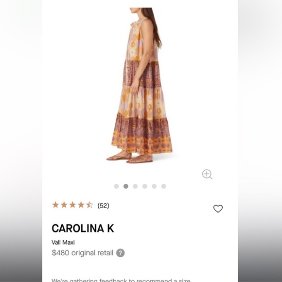 Vall Maxi by Carolina K - Isidora Purple Peonies Dress - Picture 3 of 4